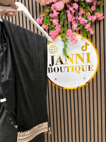 Black Velvet silk 3pc suit