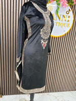 Black Velvet silk 3pc suit