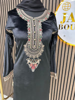 Black Velvet silk 3pc suit