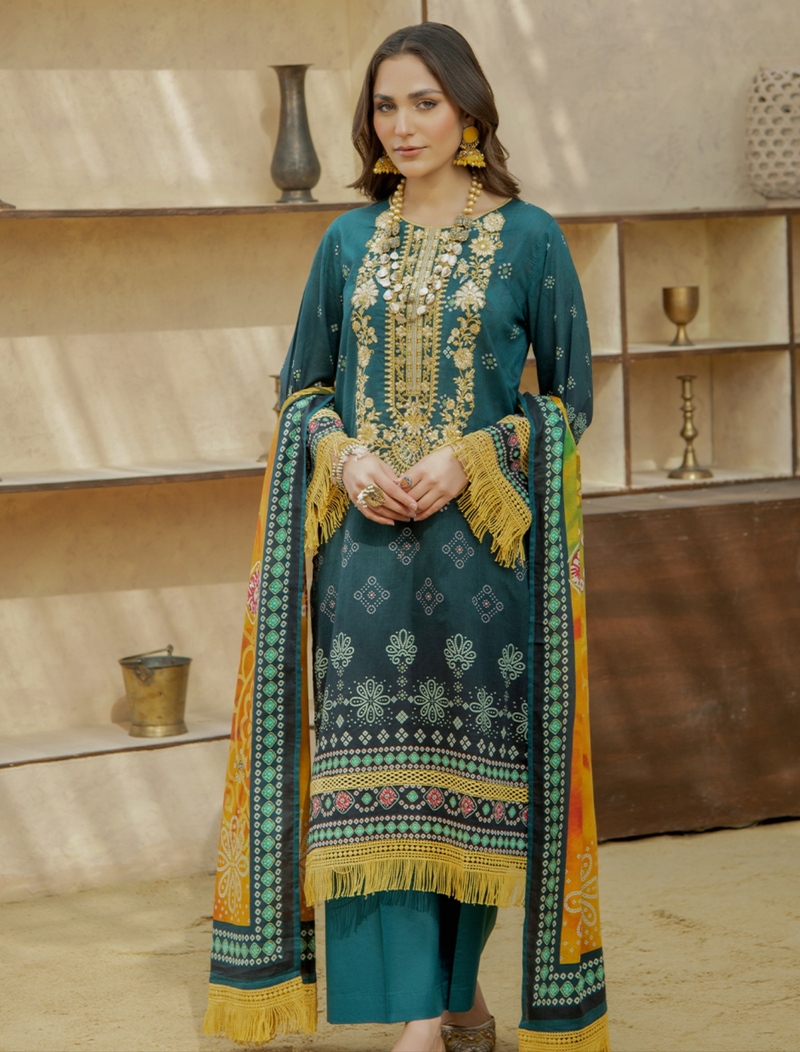 SATRANGI | GUl-E-RANG EMBROIDERED LAWN'25