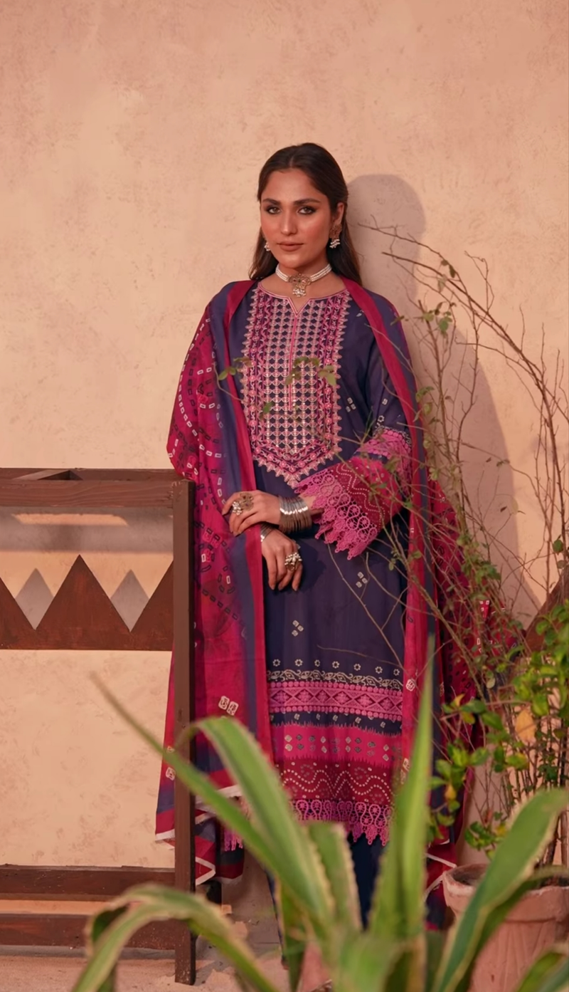 ROSHANARA | GUl-E-RANG EMBROIDERED LAWN'25